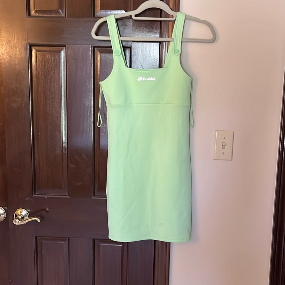 Iight green summer tennis dress